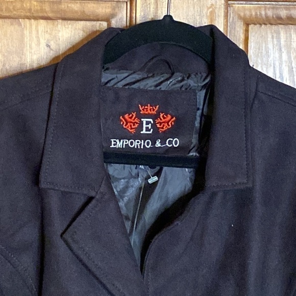 EMPORIO & Co black ultra suede blazer  Jacket made in Italy women’s Size XL - Picture 2 of 10